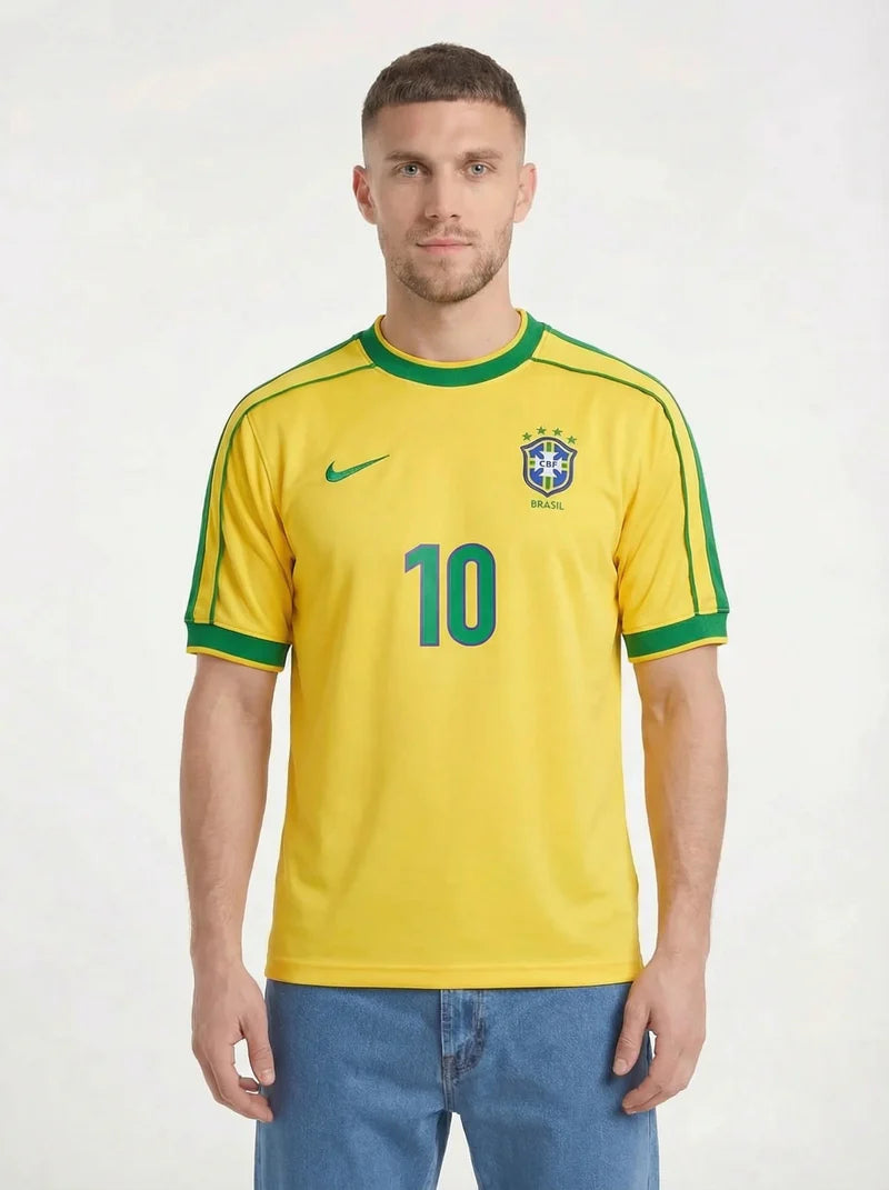 BRAZIL 1998 RETRO WC HOME SHIRT